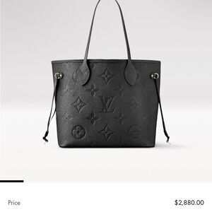 Louis Vuitton Black Tote Bag